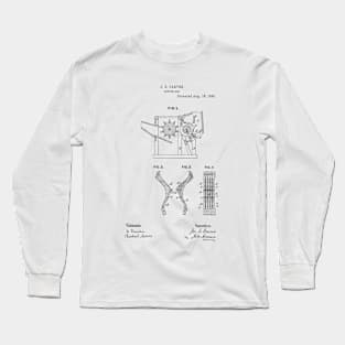 Cotton Gin Vintage Patent Hand Drawing Funny Novelty Gift Long Sleeve T-Shirt